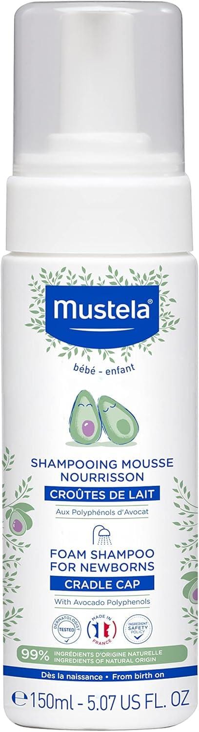 Mustela 150 ml Konak Önleyici Köpük Şampuan, Yenidoğan Bebekler için